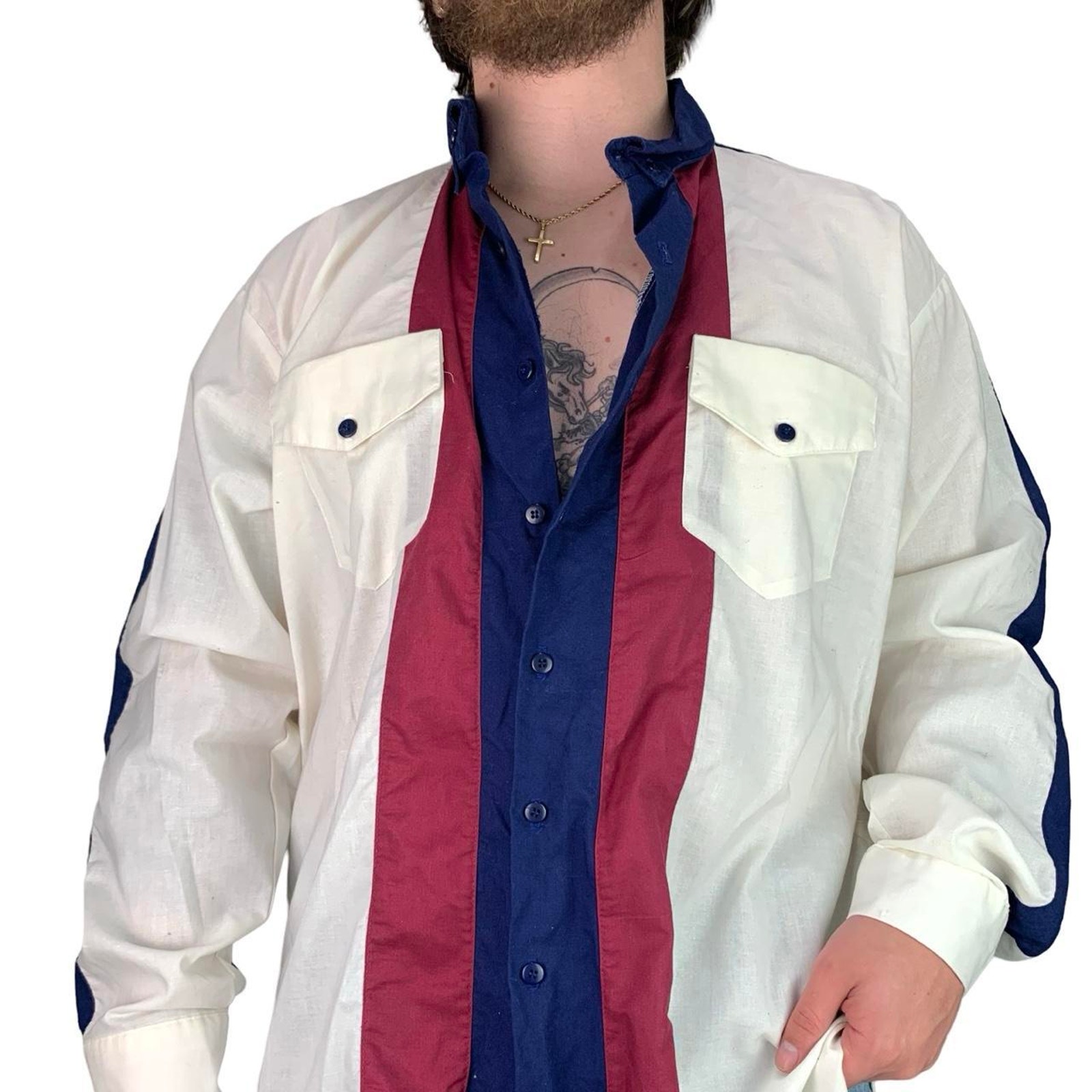 Vintage 90s Koda Sunset Western Style Button Up Shirt